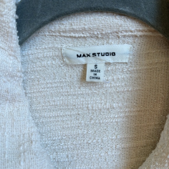 NWOT Max Studio Military Moto Asymmetrical Zip Jacket. Small - Picture 5 of 8